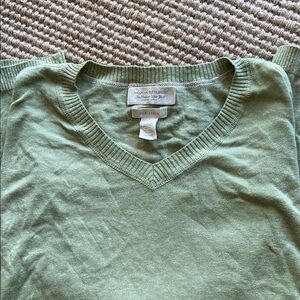 Banana Republic Silk Linen V-Neck Sweater